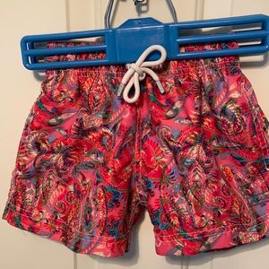 Azul paisley boys swim trunks